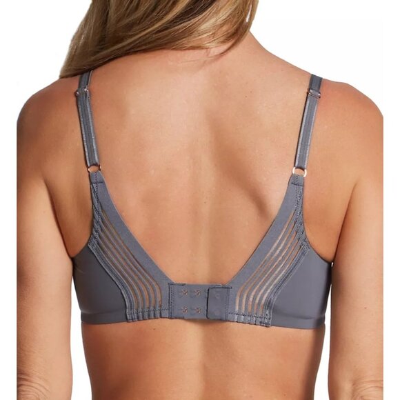 Le Mystere Second Skin Back Smoothing T-Shirt Bra Dove Gray Underwire Size 36D - Picture 8 of 8